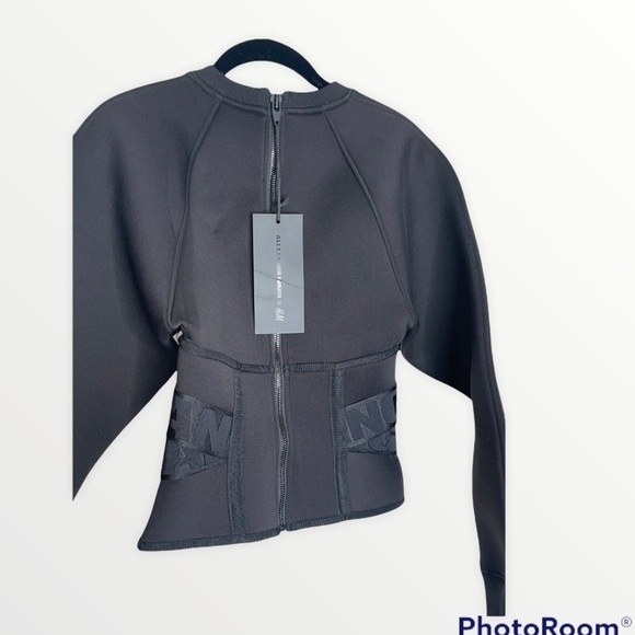 NWT RARE ALEXANDER WANG x H&M Scuba Crewneck Sweatshirt Black, Size 4 - Picture 10 of 10